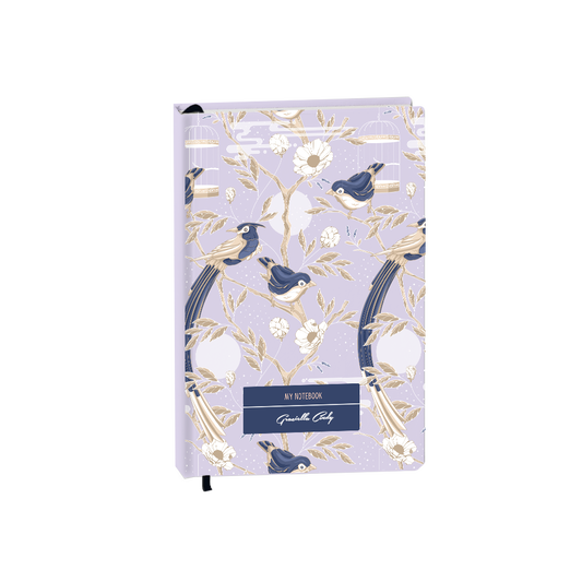 Hardcover Bookpaper Journal - Lovebird 1.0 (with Elastic Band & Bookmark)