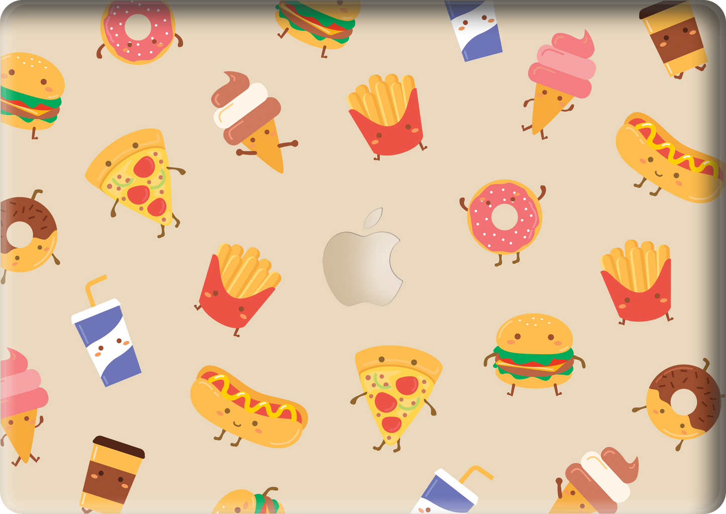 Macbook Snap Case - Fastfood