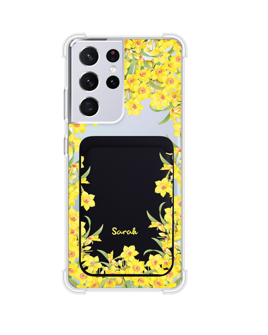 Android Magnetic Wallet Case - March Daffodils
