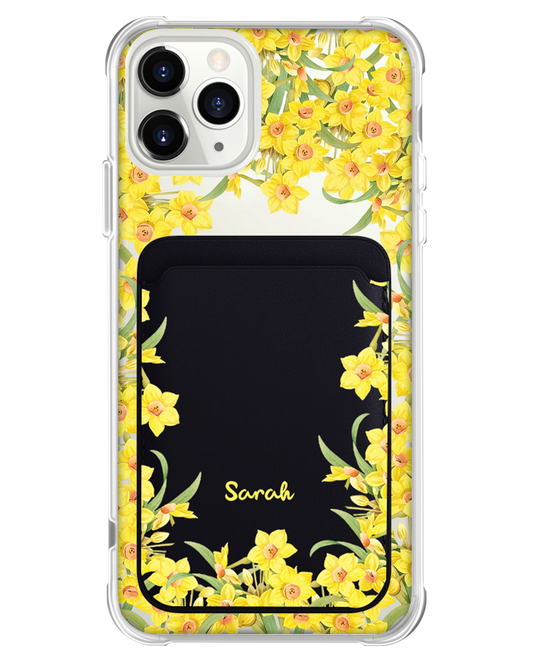 iPhone Magnetic Wallet Case - March Daffodils