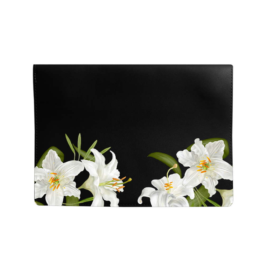 Vegan Leather Sleeve - May Lily of the Valley