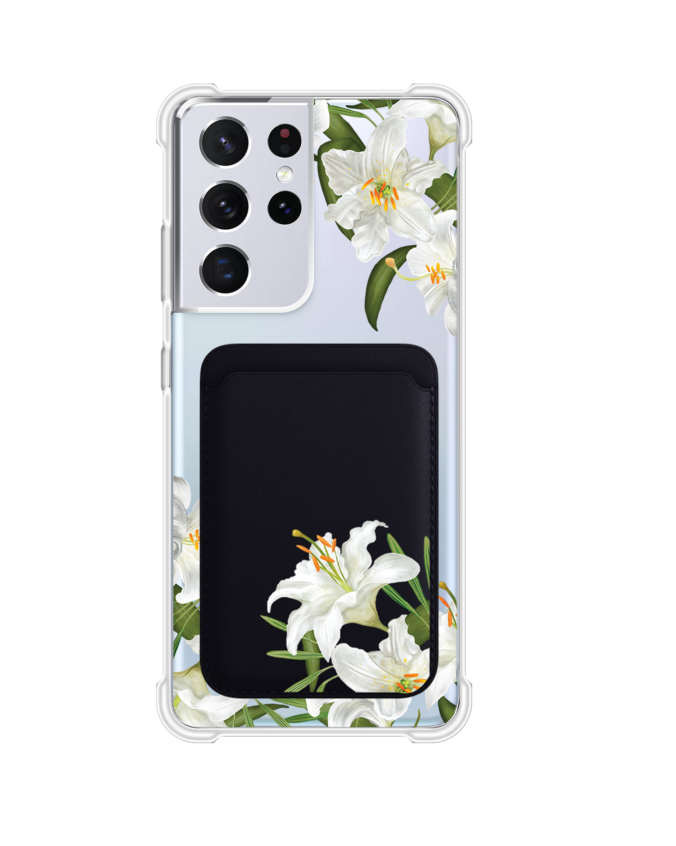 Android Magnetic Wallet Case - May Lily of the Valley