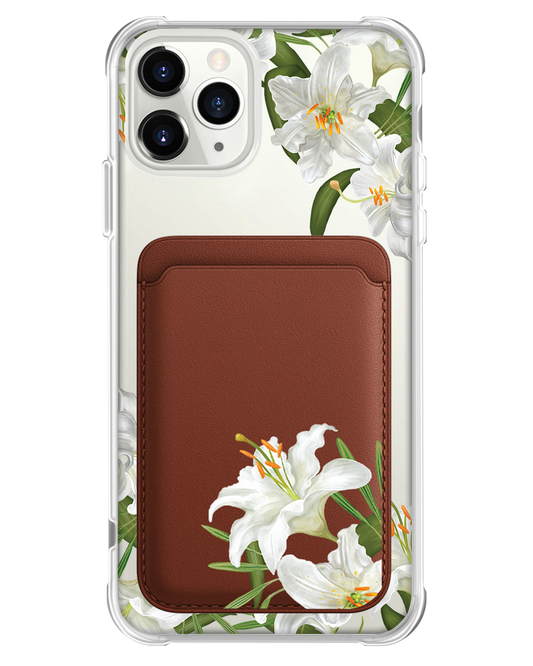iPhone Magnetic Wallet Case - May Lily of the Valley