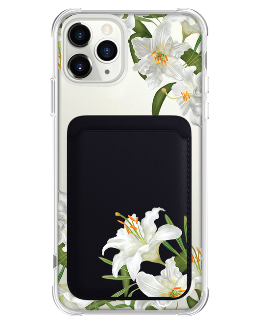 iPhone Magnetic Wallet Case - May Lily of the Valley