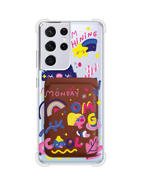 Android Magnetic Wallet Case - Monday My Day