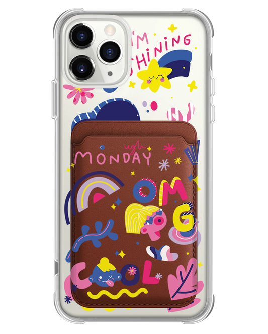 iPhone Magnetic Wallet Case - Monday My Day