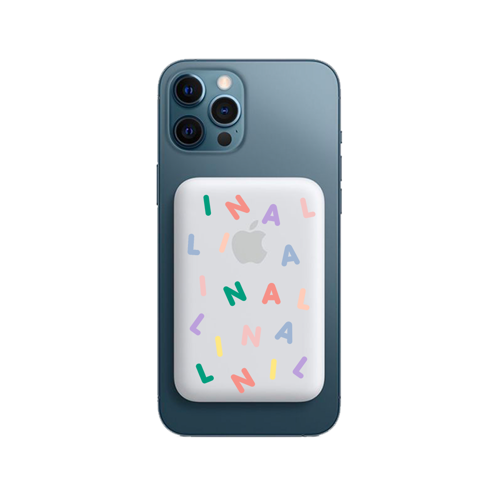 Magnetic Wireless Powerbank - Monogram Rainbow 2.0