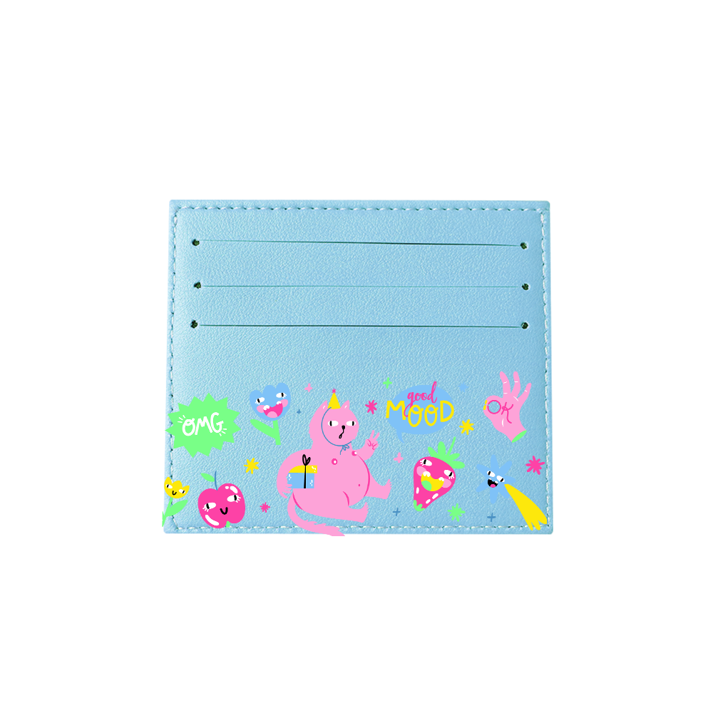 6 Slots Card Holder - Monster Say Good Mood