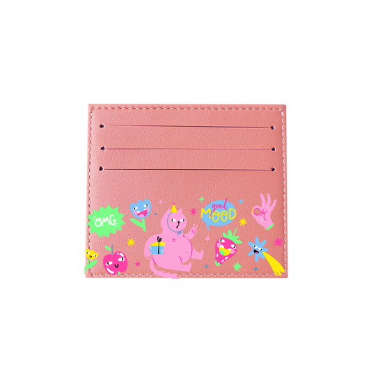 6 Slots Card Holder - Monster Say Good Mood