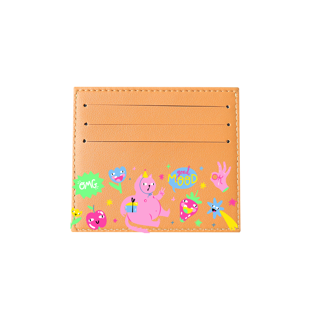 6 Slots Card Holder - Monster Say Good Mood