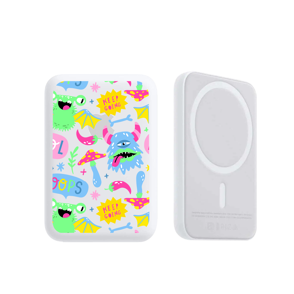 Magnetic Wireless Powerbank - Monster Say Keep Going