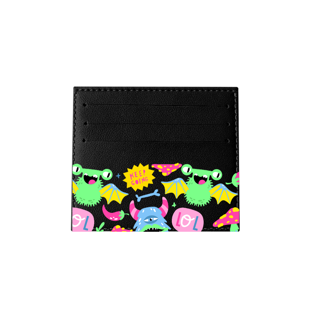 6 Slots Card Holder - Monster Say Keep Going