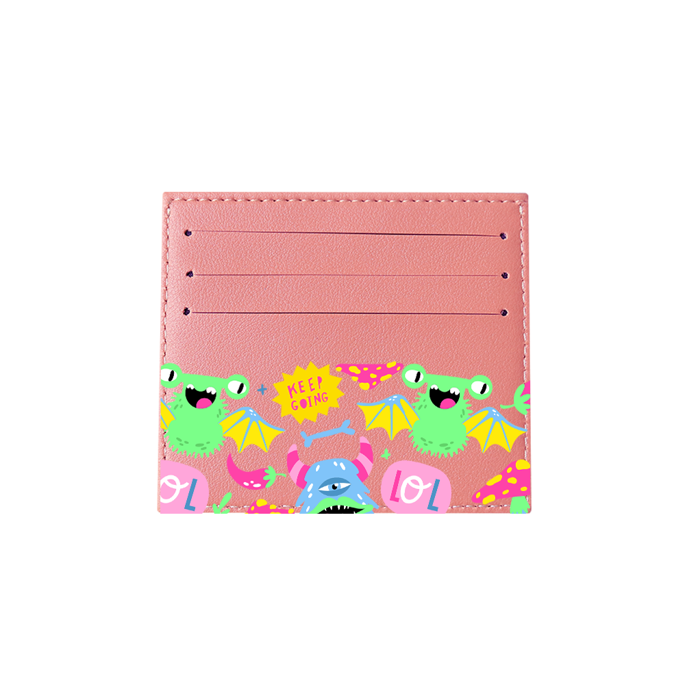 6 Slots Card Holder - Monster Say Keep Going