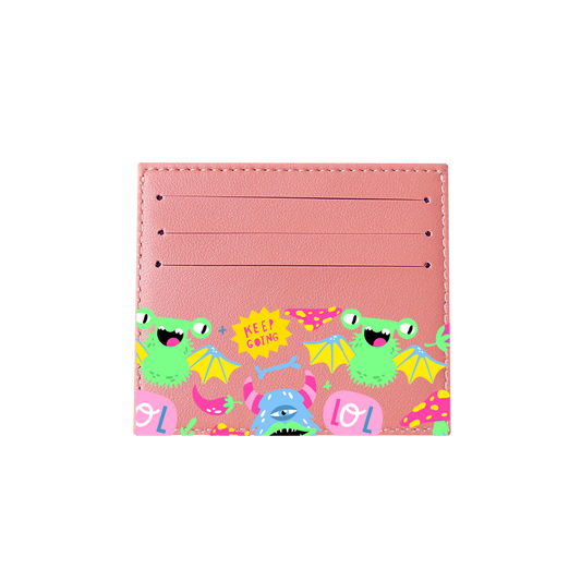6 Slots Card Holder - Monster Say Keep Going