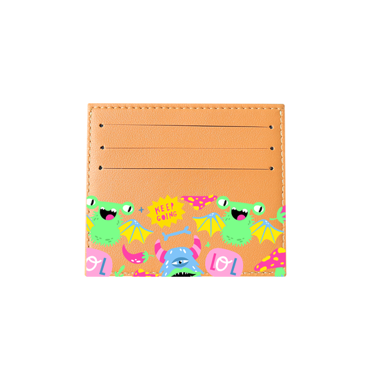 6 Slots Card Holder - Monster Say Keep Going