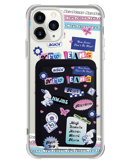 iPhone Magnetic Wallet Case - New Jeans Sticker Pack