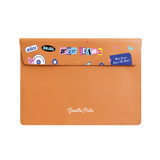 Vegan Leather Sleeve - New Jeans Sticker Pack