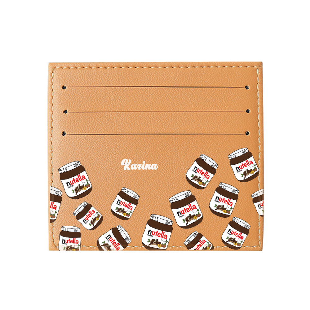 6 Slots Card Holder - Hazelnut Spread