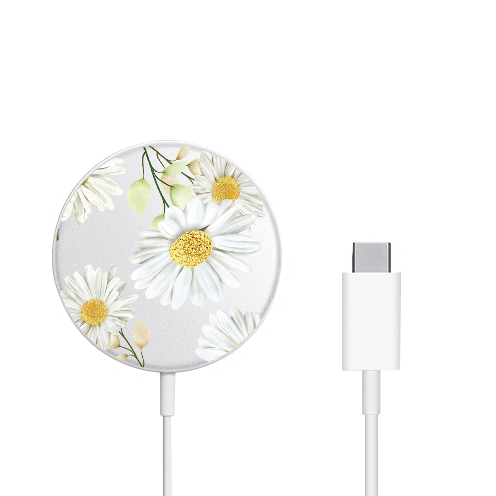 Magnetic Wireless Charger - October Chrysanthemum