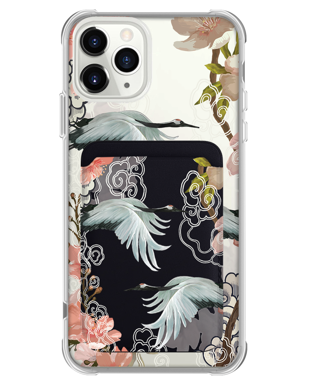 iPhone Magnetic Wallet Case - Oil Painting Birds