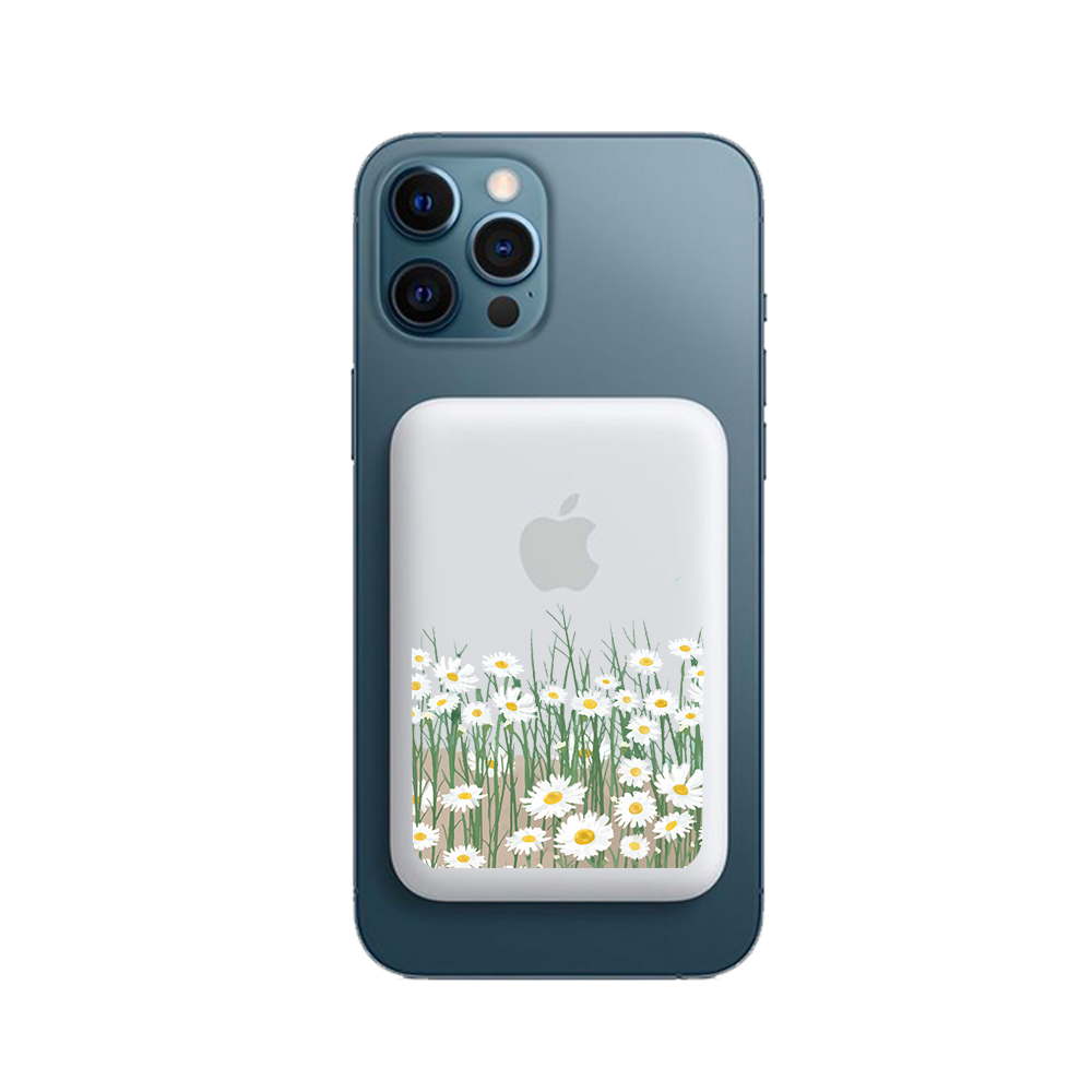 Magnetic Wireless Powerbank - Oil Painting Daisy