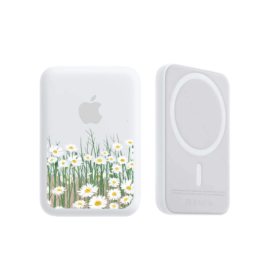 Magnetic Wireless Powerbank - Oil Painting Daisy