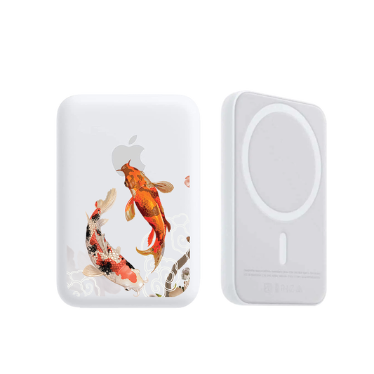 Magnetic Wireless Powerbank - Oil Painting Koi