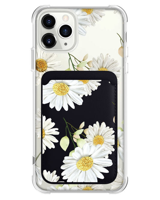 iPhone Magnetic Wallet Case - October Chrysanthemum