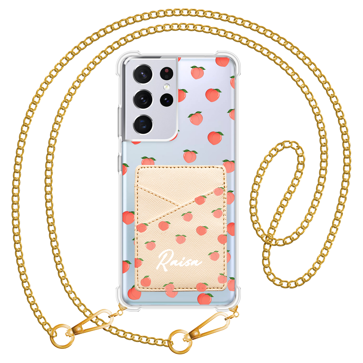 Android Phone Wallet Case - Peach