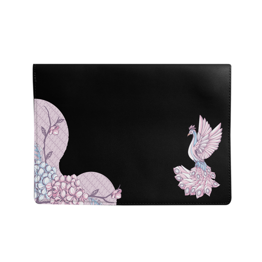 Vegan Leather Sleeve - Peacock