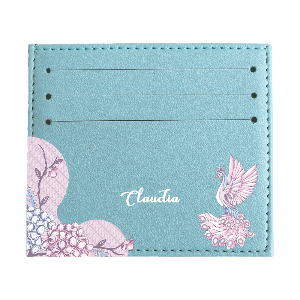 6 Slots Card Holder - Peacock