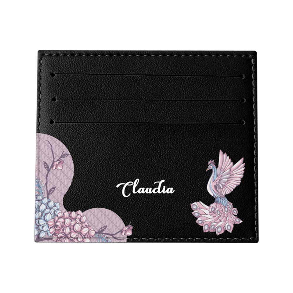 6 Slots Card Holder - Peacock