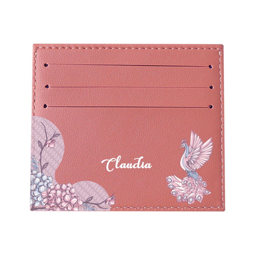 6 Slots Card Holder - Peacock