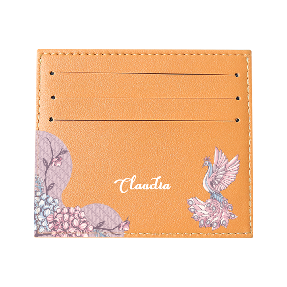 6 Slots Card Holder - Peacock