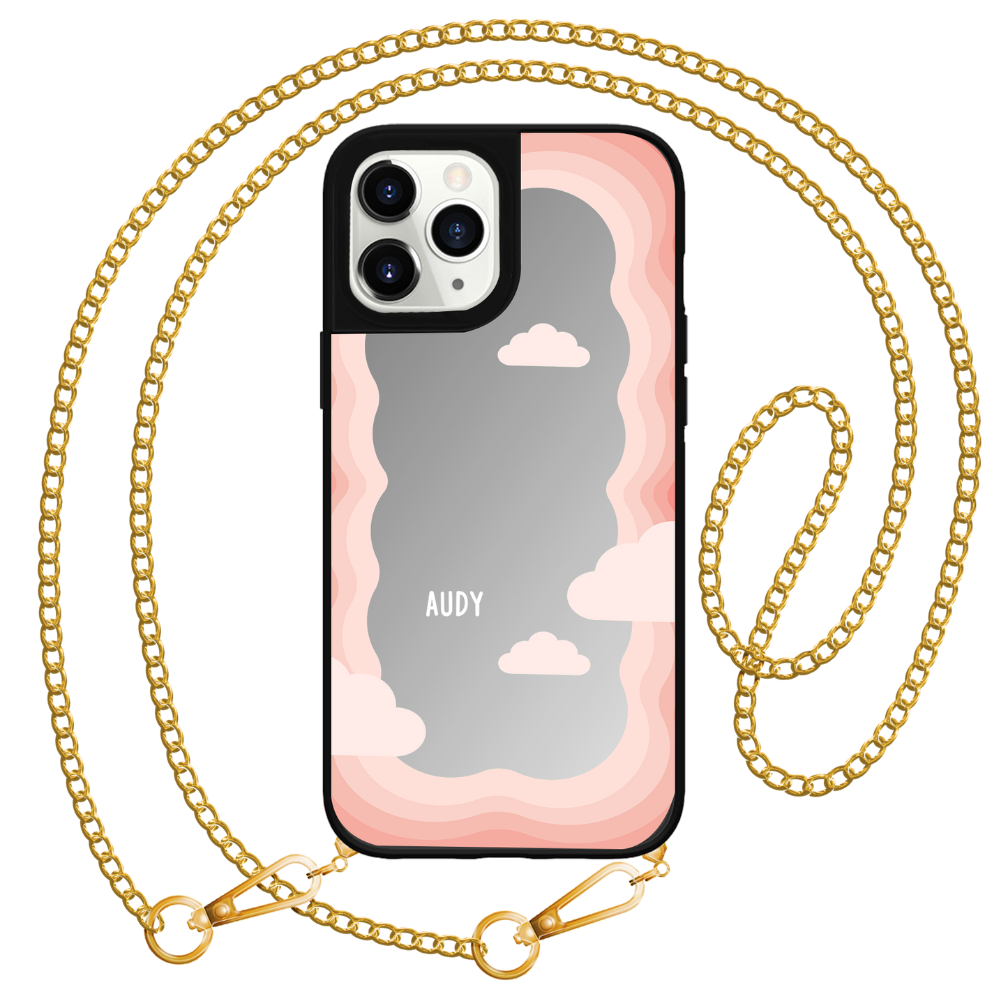iPhone Mirror Grip - Pink Frame
