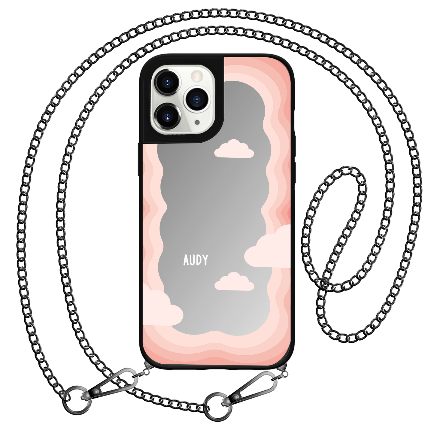 iPhone Mirror Grip - Pink Frame