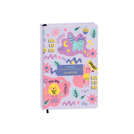 Hardcover Bookpaper Journal - Pio n Friends (with Elastic Band & Bookmark)