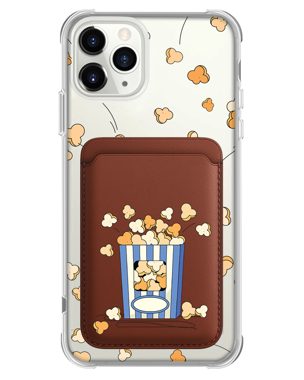 iPhone Magnetic Wallet Case - Pop Corn