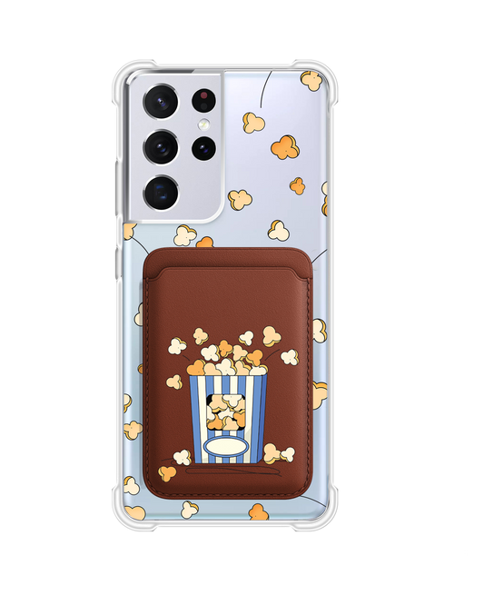 Android Magnetic Wallet Case - Pop Corn