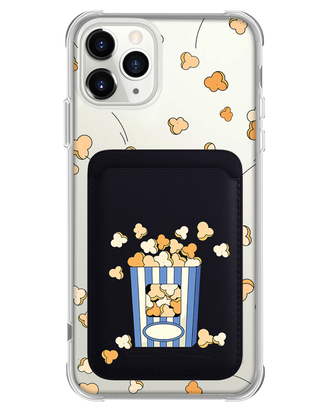 iPhone Magnetic Wallet Case - Pop Corn