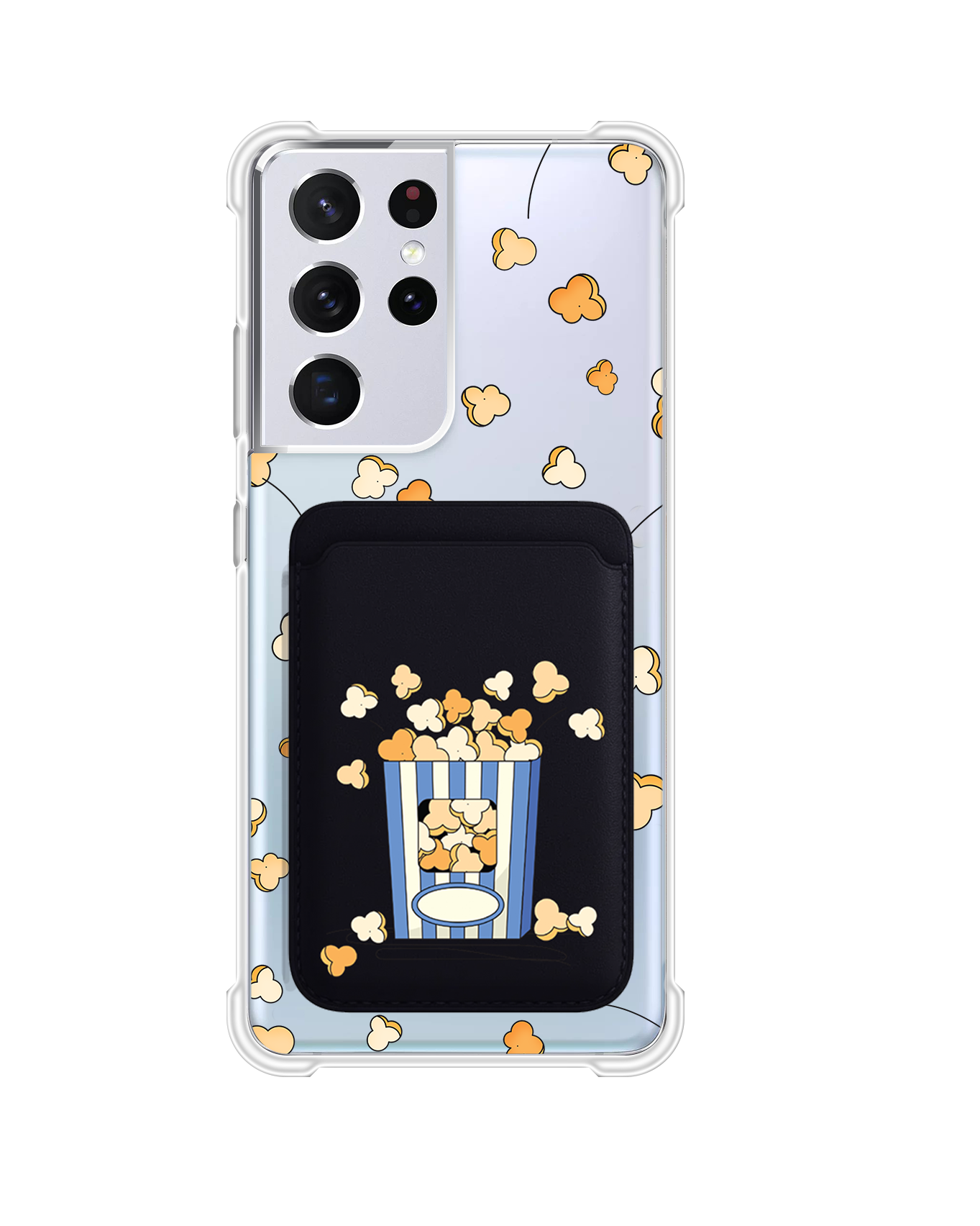 Android Magnetic Wallet Case - Pop Corn