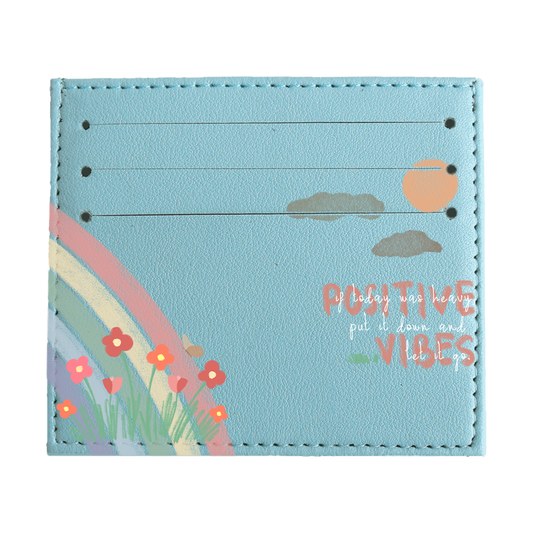 6 Slots Card Holder - Positive Vibes