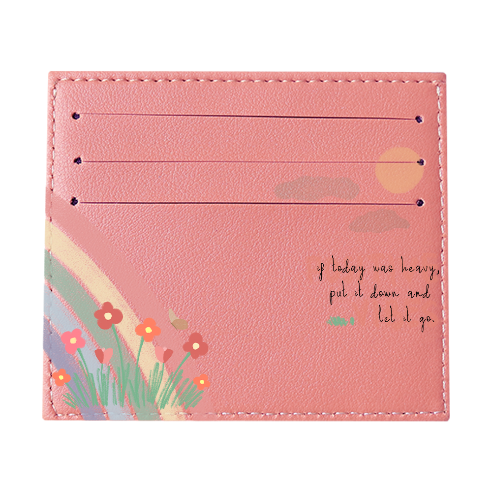 6 Slots Card Holder - Positive Vibes