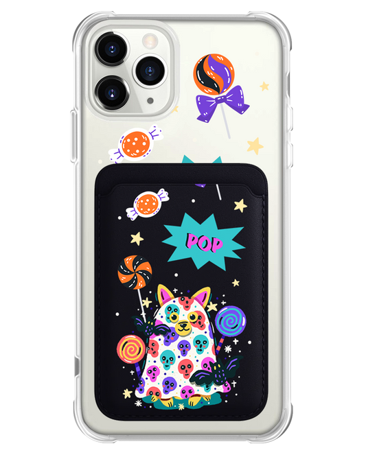 iPhone Magnetic Wallet Case - Puppy Monster