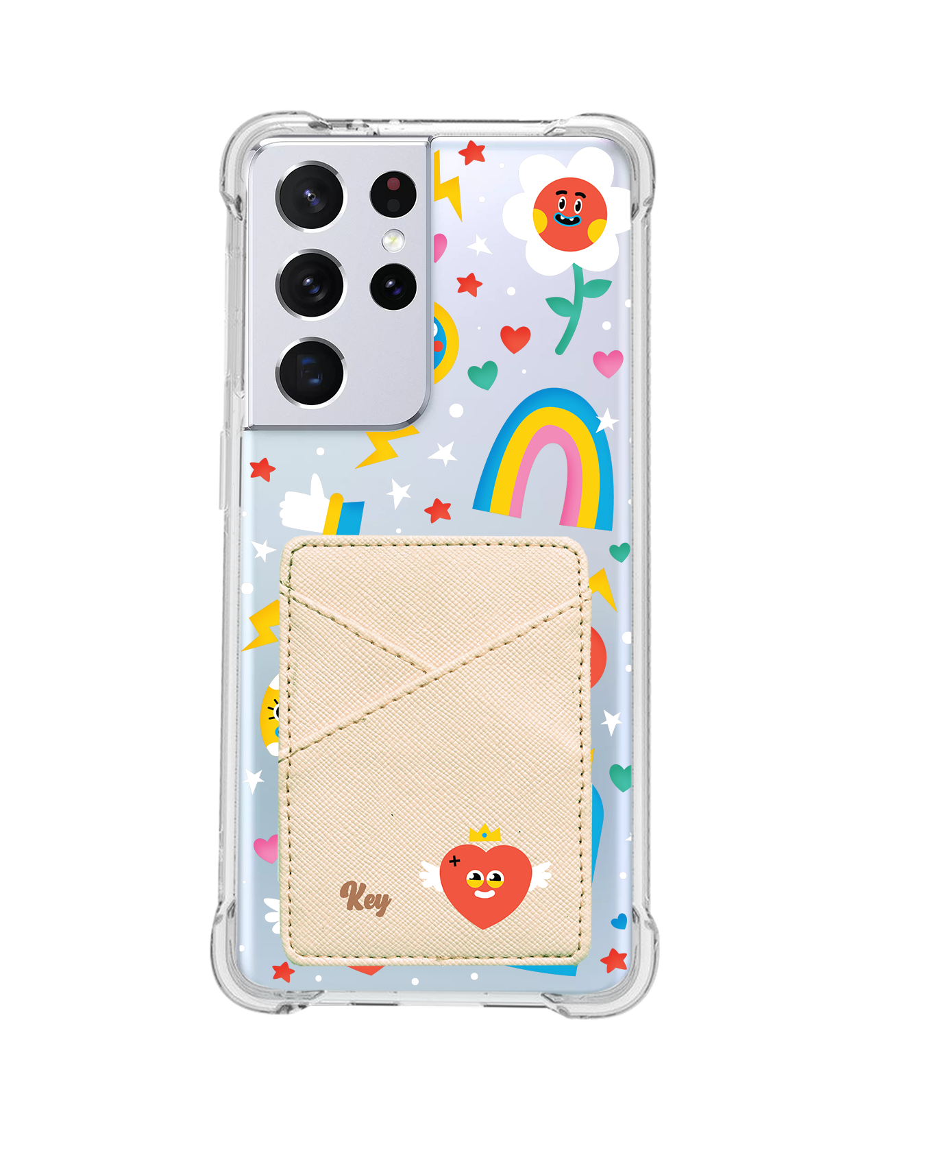 Android Phone Wallet Case - Red Club
