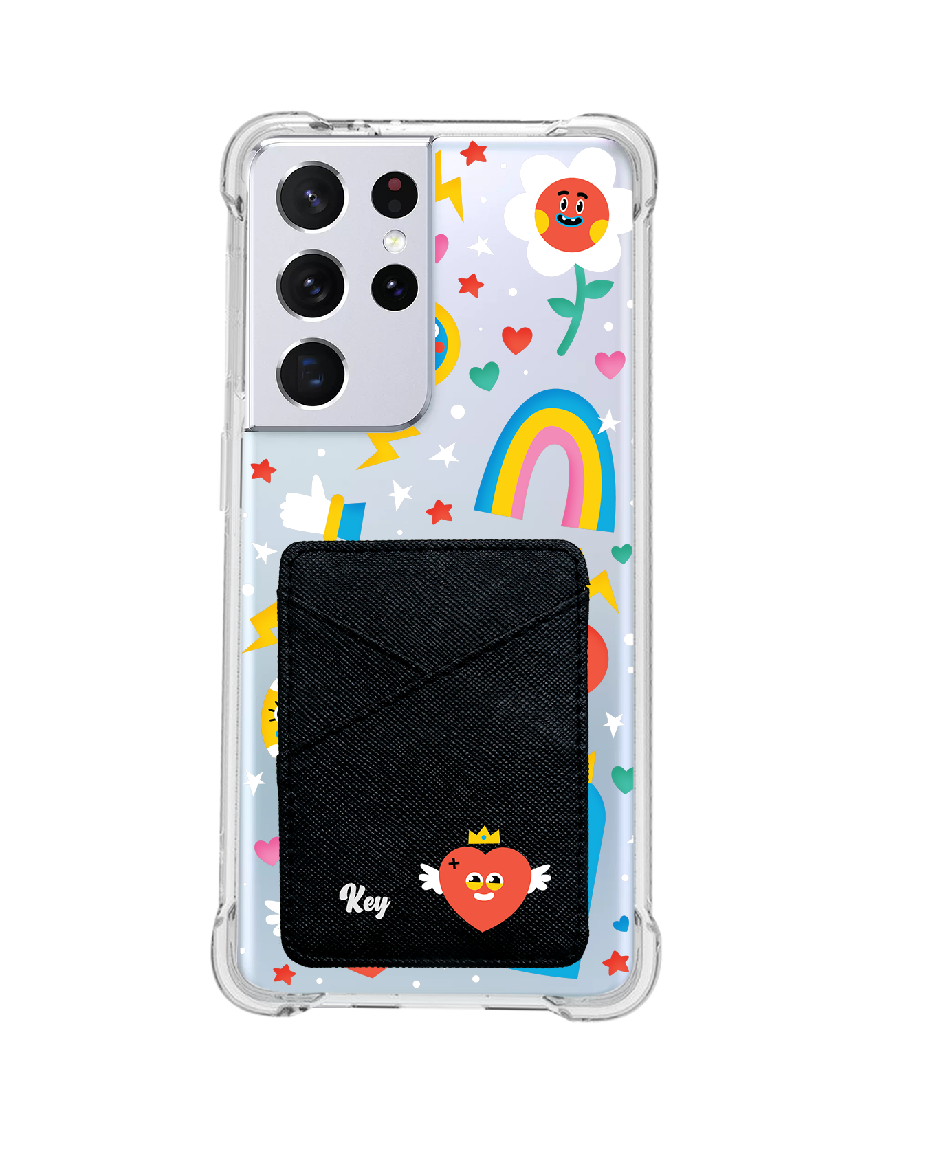 Android Phone Wallet Case - Red Club