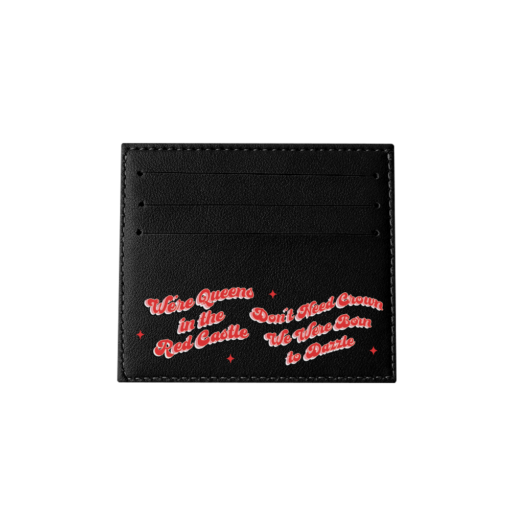 6 Slots Card Holder - Red Velvet Luv