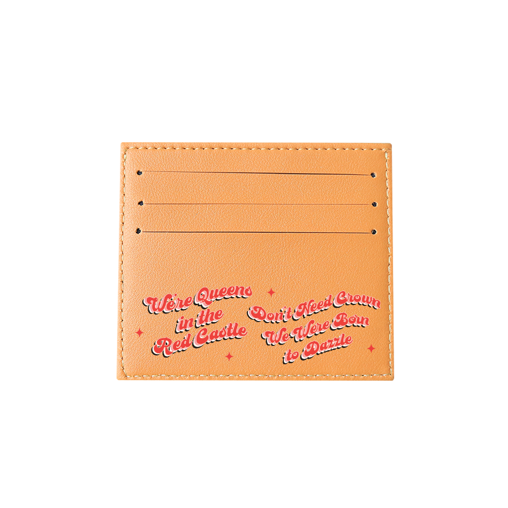 6 Slots Card Holder - Red Velvet Luv