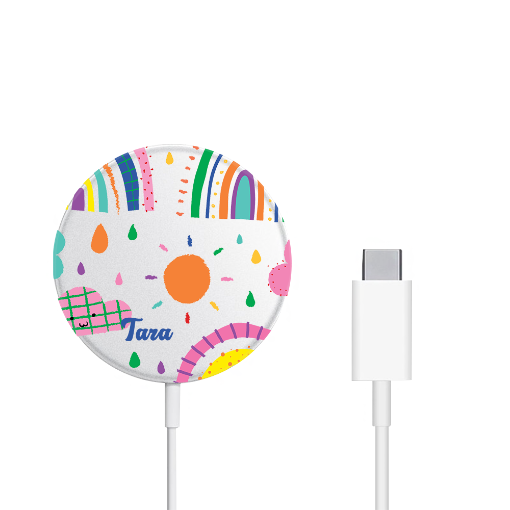 Magnetic Wireless Charger - Rainbow