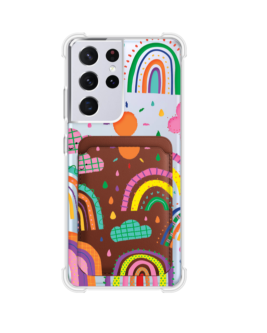 Android Magnetic Wallet Case - Rainbow